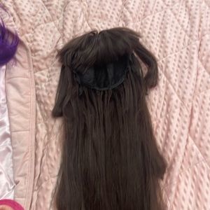 Brown cosplay wig